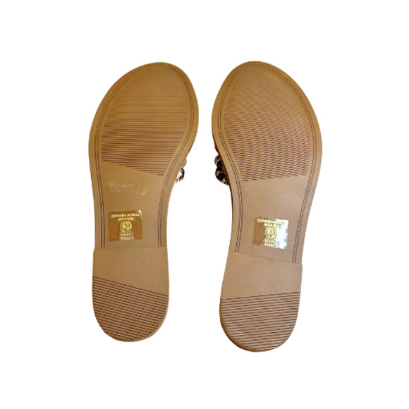 SODA Dorcey Snakeskin Multi Python Strappy Slides Size 9 - Picture 9 of 10